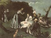 Paul Cezanne Le Dejeuner sur i herbe oil painting